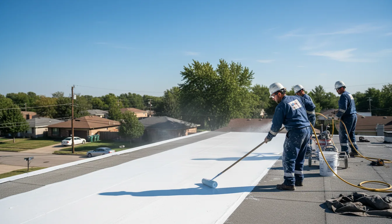 Commercial roof coating in Columbus, PA near me